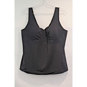 Honeylove Shapewear Lift Cami Tank Womens size 2X Black Padded Bra